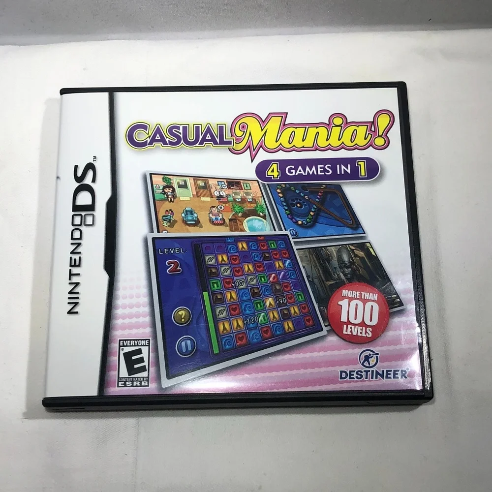 NINTENDO DS CASUAL MANIA GAME 4 GAMES IN 1